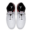 Кросівки Jordan 1 Mid White Black Gym Red 554724-116 Жінкам