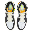 Кросівки Jordan 1 Retro High White Black Volt University Gold 555088-118 Жінкам