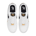Кросівки Nike Air Force 1 Low 07 Essential White Black Gold Mini Swoosh CZ0270-102 Жінкам
