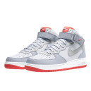 Nike Air Force 1 Mid Pure Platinum Wolf Grey Bright Crimson 315123-030